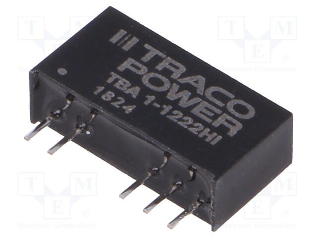 Converter: DC/DC; 1W; Uin: 10.8÷13.2V; Uout: 12VDC; Uout2: -12VDC