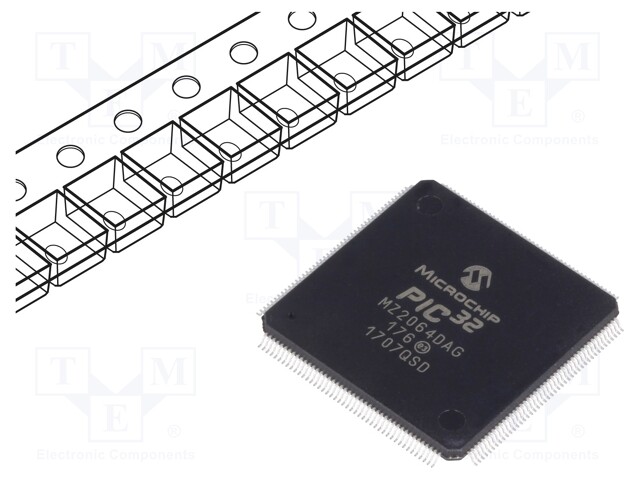 PIC microcontroller; Memory: 2048kB; SRAM: 640kB; 2.2÷3.6VDC; SMD