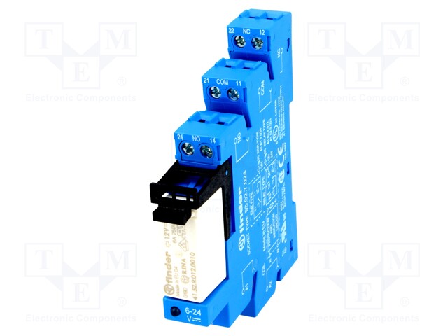 Relay: interface; DPDT; Ucoil: 12VDC; 8A; 8A/250VAC; 8A/30VDC; IP20