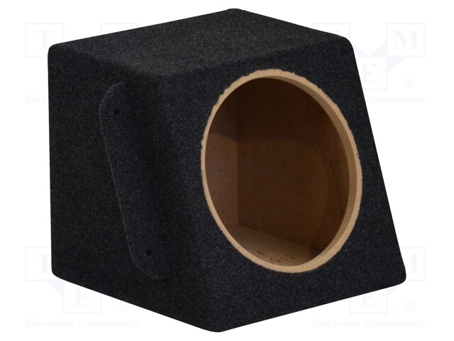 Car loudspeaker enclosure; MDF; black melange; 8l; 200mm; BMW