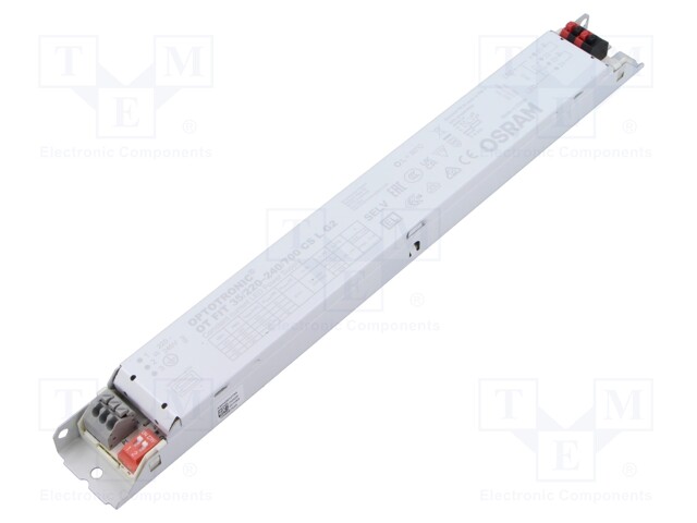 Power supply: switched-mode; LED; 35.7W; 27÷51VDC; 500÷700A; IP20