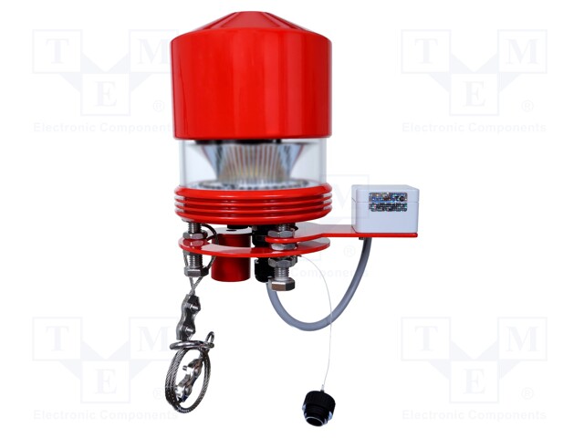 Signaller: obstruction light; flashing light; 96÷224VDC; 3.2kg