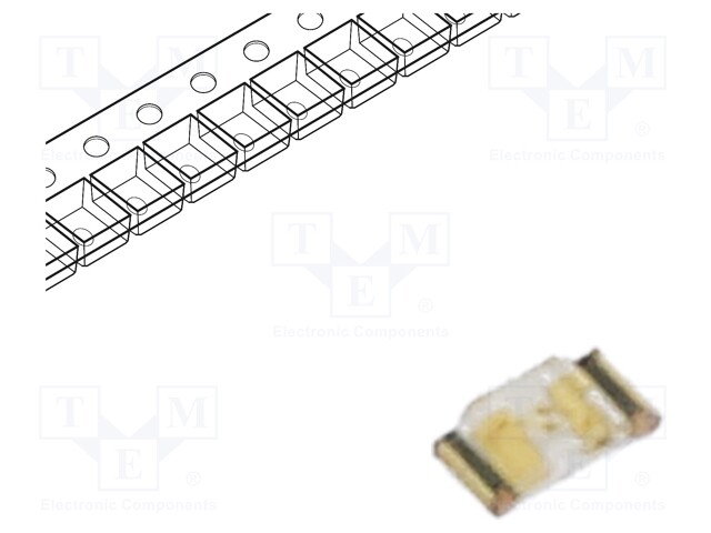 LED; SMD; 0402; green; 120÷280mcd; 1x0.5x0.2mm; 140°; Package: reel