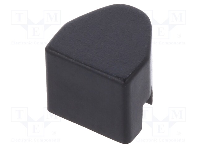 Button; push-in; none; 5.5mm; rounded; -25÷70°C; black