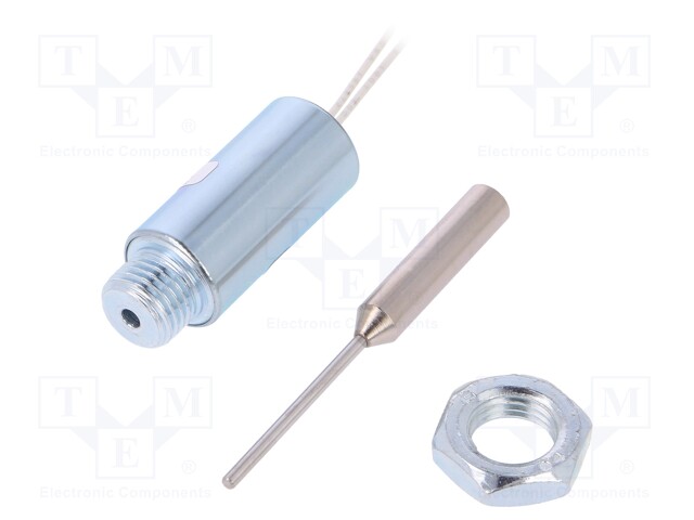 Electromagnet: push; Usup: 12VDC; Power: 7W; Force: 12.7N; 20.7Ω