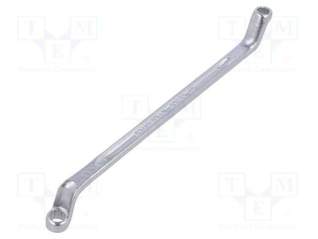 Wrench; box; 6mm,7mm; chromium plated steel; L: 165mm; offset