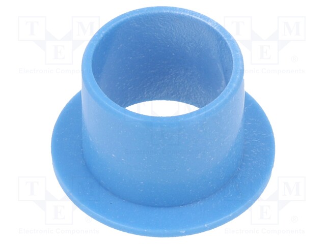 Bearing: sleeve bearing; with flange; Øout: 14mm; Øint: 12mm; blue