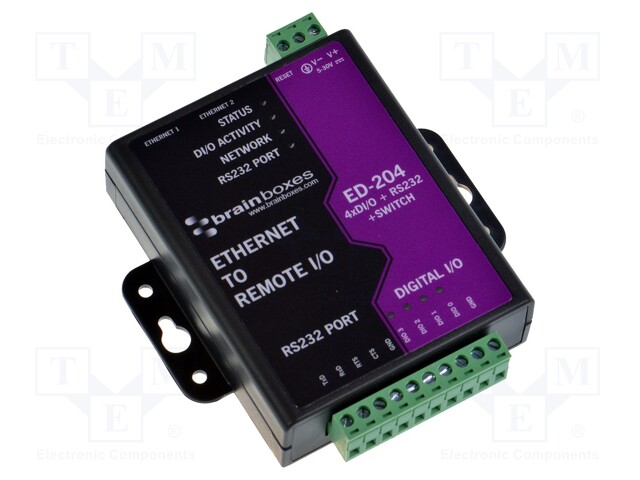 Industrial module: Ethernet gateway; Number of ports: 3; 5÷30VDC