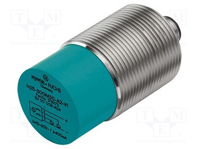 Sensor: inductive; Output conf: PNP / NO; 0÷25mm; 10÷30VDC; M30