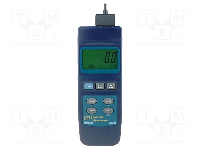 Thermoanemometer; Range: 0,2÷17m/s,0÷36000m3/min,0÷50°C