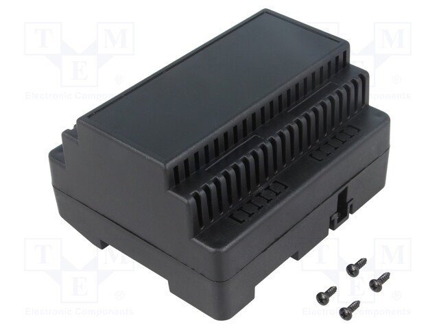 Enclosure: for DIN rail mounting; Y: 91mm; X: 105mm; Z: 60mm; ABS