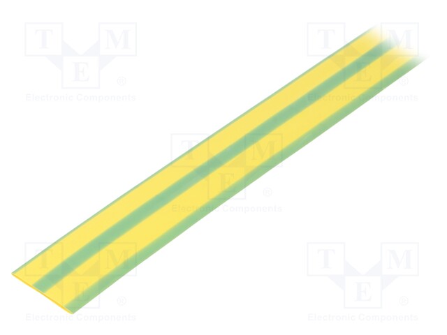 Heat shrink sleeve; glueless; 2: 1; 20mm; L: 1m; yellow-green