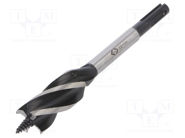 Drill bit; for wood; Ø: 22mm; Overall len: 160mm; 1pcs.