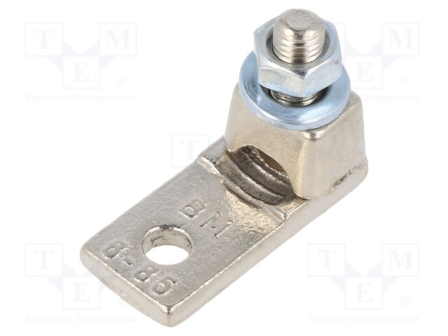 Tip: ring; M6; 35mm2; crimped; for cable; non-insulated; brass