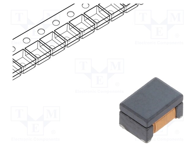 Filter: anti-interference; SMD; 1812; 200mA; 50VDC; -30÷50%; 2Ω