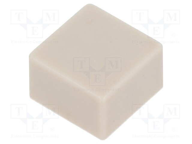 Button; square; Application: B3F-4,B3F-5,B3W; 9x9mm; Colour: ivory