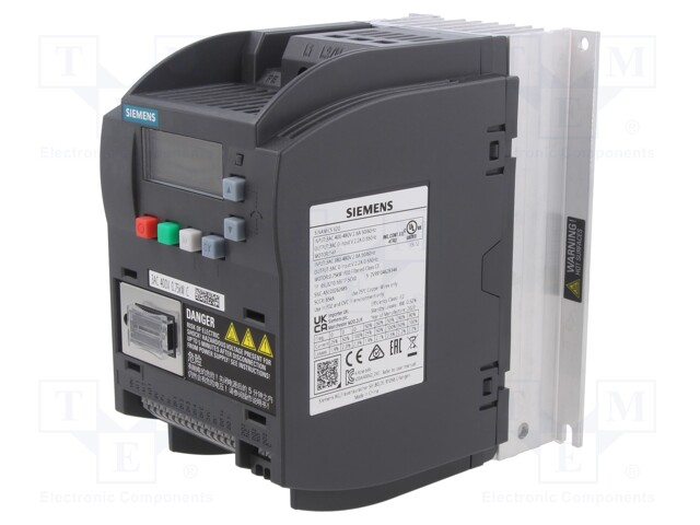 Inverter; Max motor power: 0.75kW; Out.voltage: 3x400VAC; IN: 6