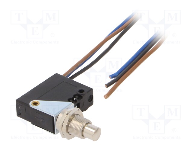 Limit switch; pin plunger Ø7mm; SPDT; 8A; max.250VAC; lead 0,5m