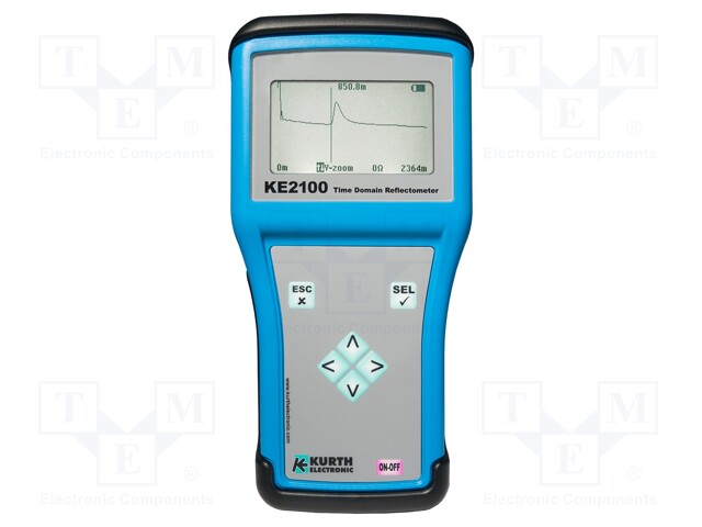 Meter: reflectometer; LCD (240x128); Resol: 0,3m; Range: 14km