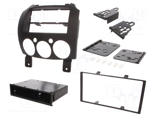 Radio mounting frame; Mazda; 1 DIN,2 DIN; matt black