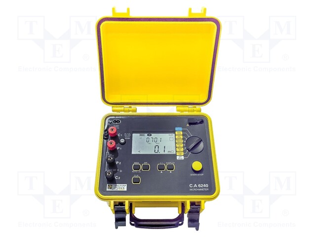 Meter: milli-ohm meter; LCD; USB; R range: 400μ÷400Ω; 5kg