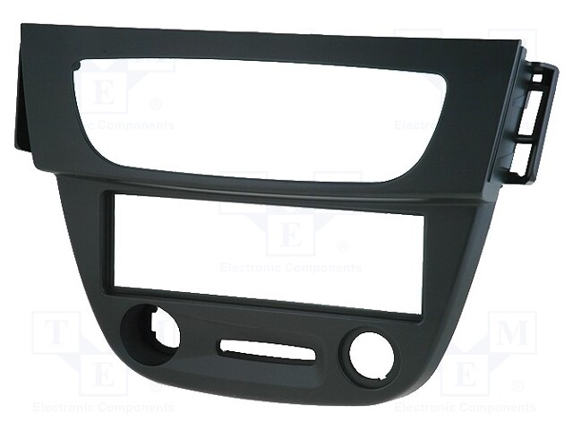 Radio mounting frame; Renault; 1 DIN; black