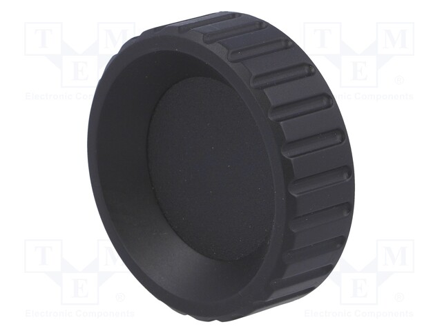 Knob; Dia: 50mm; M10; 13mm; H: 28.5mm; polyamide; Features: knurled