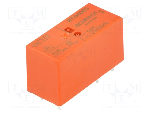 Relay: electromagnetic; SPDT; Ucoil: 5VDC; 12A/250VAC; 12A/24VDC