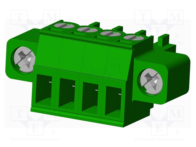 Connector: pluggable terminal block; plug; female; straight; 300V