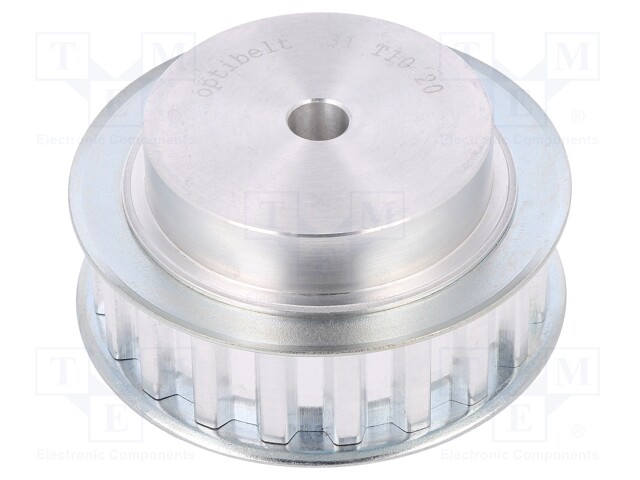 Belt pulley; T10; W: 16mm; whell width: 31mm; Ø: 61.8mm; aluminium