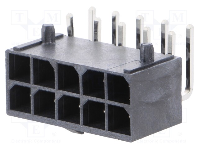 Socket; wire-board; male; Mega-Fit; 5.7mm; PIN: 10; Layout: 2x5; 23A