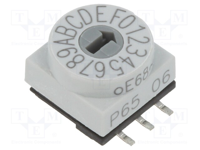 Switch: rotary; Pos: 16; 1uA/20mVDC; -60÷125°C; Mounting: SMD