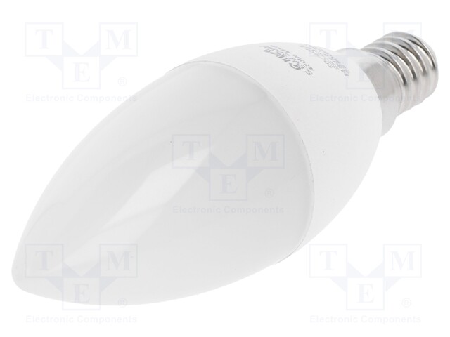 LED lamp; warm white; E14; 230VAC; 470lm; 5.5W; 2700K; CRImin: 80