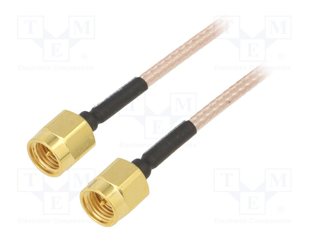 Cable; 50Ω; 1.22m; SMA plug,both sides; shielded; -65÷150°C