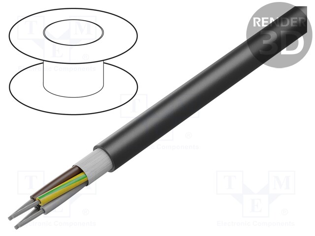 Wire; HELUTHERM® 145 MULTI; stranded; Cu; 4G6mm2; polyolefine