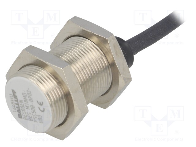 Sensor: inductive; Output conf: PNP / NO; 0÷5mm; 10÷30VDC; M18