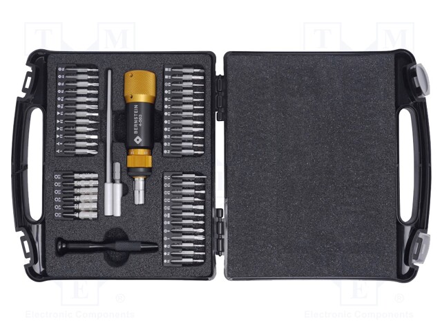 Kit: screwdriver bits; Pcs: 46