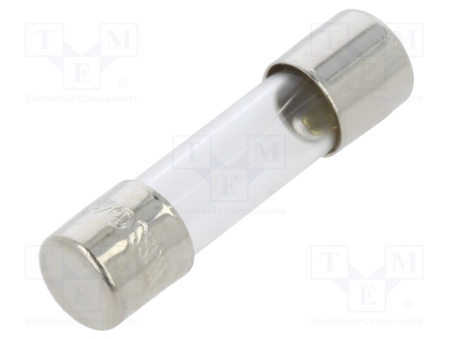 Fuse: fuse; quick blow; 1.6A; 250VAC; cylindrical,glass; 5x20mm