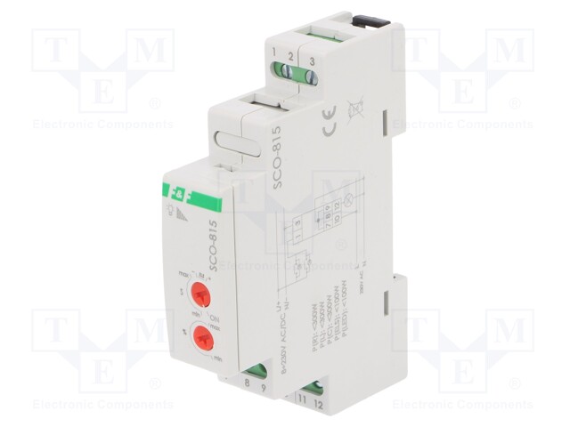 Dimmer; 230VAC; DIN; -25÷50°C; Leads: screw terminals; 8÷230V