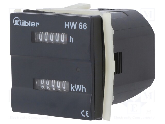 IP65; DIN,on panel; -20÷55°C; Range: 0÷99999,9h/0÷99999,9kWh