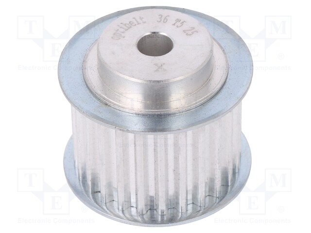 Belt pulley; T5; W: 25mm; whell width: 36mm; Ø: 39mm; aluminium; ZRS