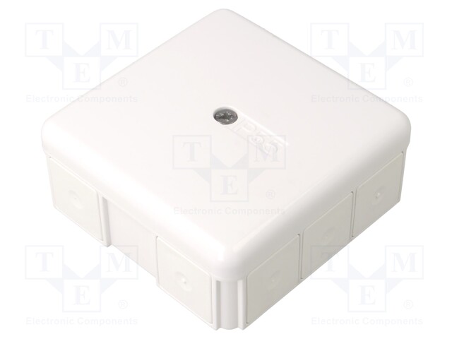 Enclosure: junction box; X: 65mm; Y: 75mm; Z: 45mm; wall mount; IP65