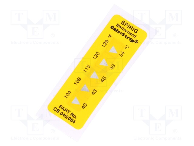 Temperature indicator; CelsiStrip; 40,43,46,49,54°C; °C,°F