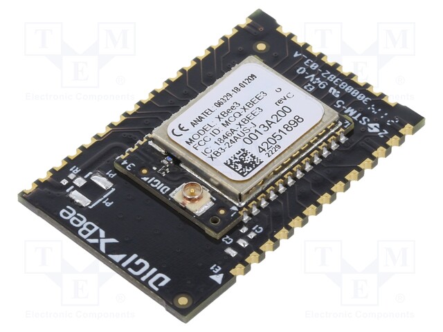 Module: RF; u.FL; XBee; 2.4GHz; I2C,SPI,UART; -103dBm; 8dBm; SMD