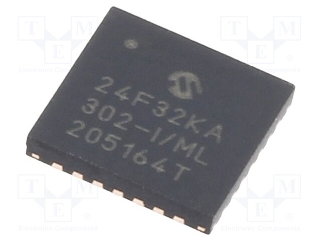 PIC microcontroller; Memory: 32kB; SRAM: 2.048kB; 32MHz; SMD; QFN28