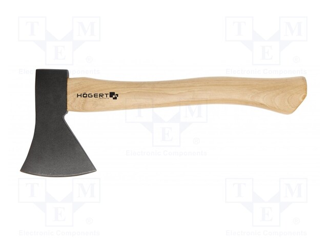 Axe; hardened steel; 380mm; 800g; wood (hikory)