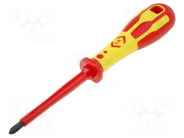 Screwdriver; insulated; Phillips; PH2; Blade length: 100mm; 1kVAC