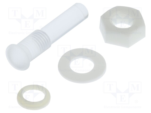 Fiber for LED; round; Ø5mm; Front: convex; IP67