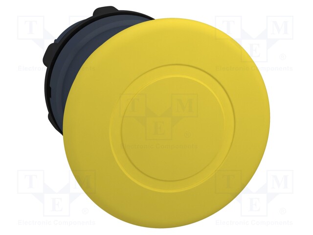 Switch: push-button; Stabl.pos: 2; 22mm; yellow; Illumin: none; IP66