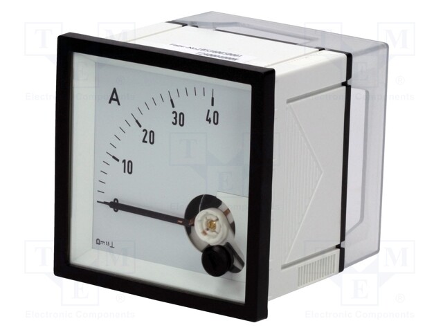 Meter: panel; analogue; 0÷40A; Class: 1,5; IP52